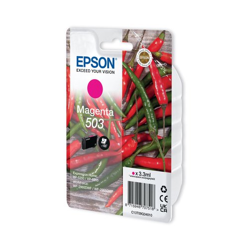 Epson 503 Ink Cartridge Chilli Magenta C13T09Q34010