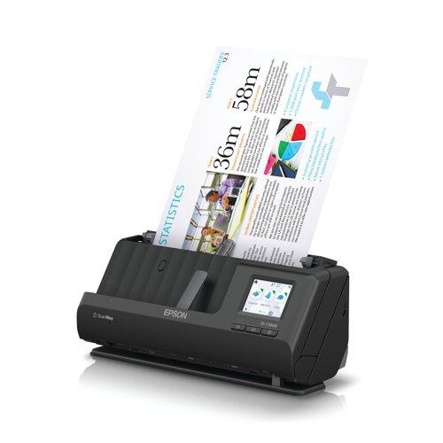 Epson ES-C380W Compact Network Scanner A4 Black B11B269401BY | Epson