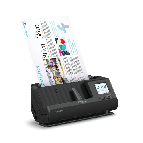 Epson ES-C380W Compact Network Scanner A4 Black B11B269401BY