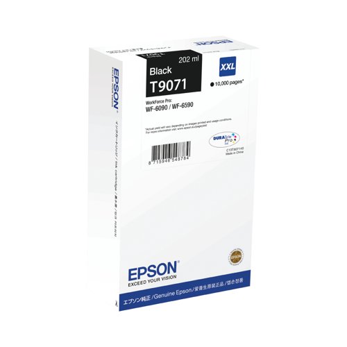 Epson T9071 WF-C6xxx Ink Cartridge Extra High Yield Black C13T90714N