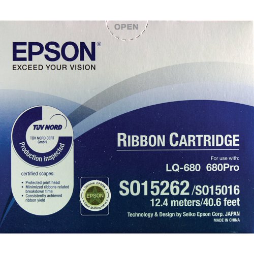 Epson SIDM Ribbon Cartridge Black C13S015262