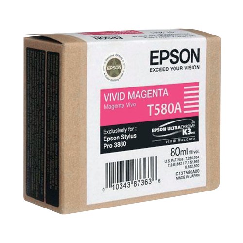 Epson T580A Ink Cartridge Vivid Magenta C13T580A00