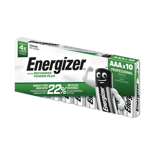 Energizer Rechargeable Batteries AAA 700Mah (Pack of 10) E300626400