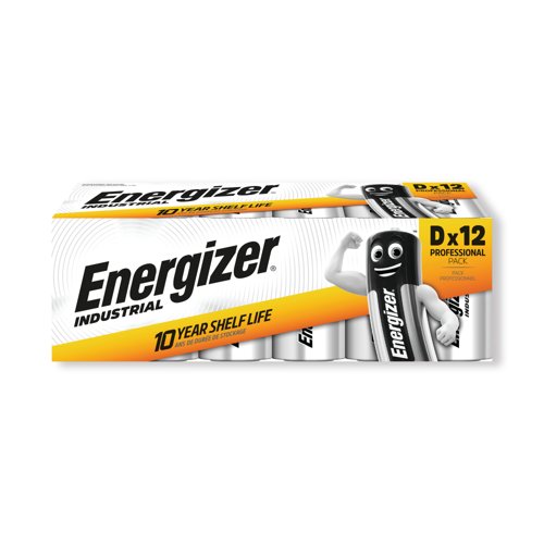 Energizer D Industrial Batteries (Pack of 12) 636108