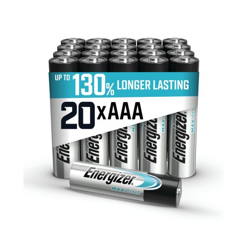 Energizer Max Plus AAA Batteries (Pack of 20) E301322900