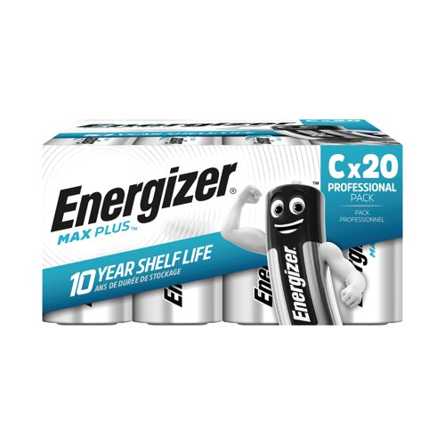 Energizer Max Plus C Alkaline Battery (Pack of 20) 423341