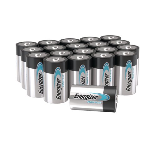 Energizer Max Plus D Alkaline Battery (Pack of 20) 423365