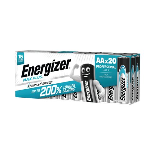 Energizer Max Plus AA Batteries (Pack of 20) E301323500
