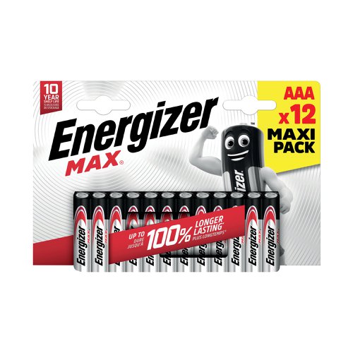 Energizer Max AAA Battery (Pack of 12) E303323400