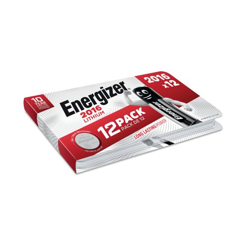 Energizer Lithium 2016 Coin Cell Battery (Pack of 12) E303692900