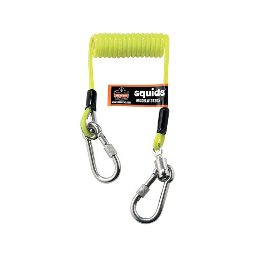 Ergodyne Coil Tool Lanyard Yellow S EY3130S | Ergodyne