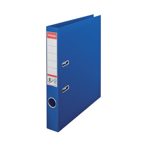 Esselte No 1 Plastic Lever Arch File 50mm A4 Blue (Pack of 10) 811450