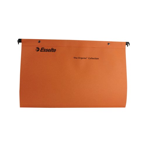 Esselte Orgarex Suspension File V Base Foolscap Orange (Pack of 50) 10402