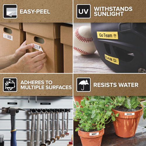 Dymo D1 Tape 12mmx7m Black/White (Pack of 20) 2231632