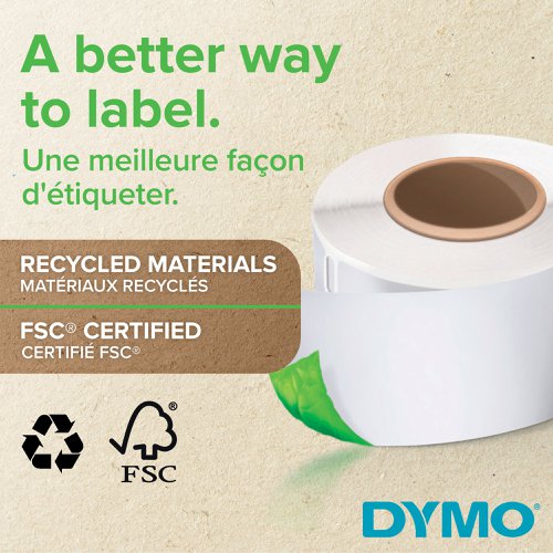 Dymo LabelWriter Return Address Labels 25 x 54mm Self-Adhesive White (Pack of 12) 2177563