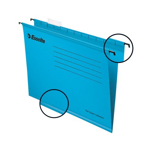 Esselte Classic A4 Blue Suspension File (Pack of 25) 90311 | ACCO Brands