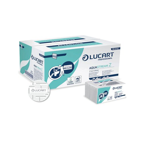 Lucart Aquastream Z-Fold Hand Towels 15 Sleeves (Pack of 3630) 864018J