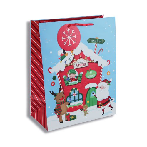 Eurowrap Christmas Gift Bag Santas Grotto Extra Large (Pack of 12) X-31211-2C