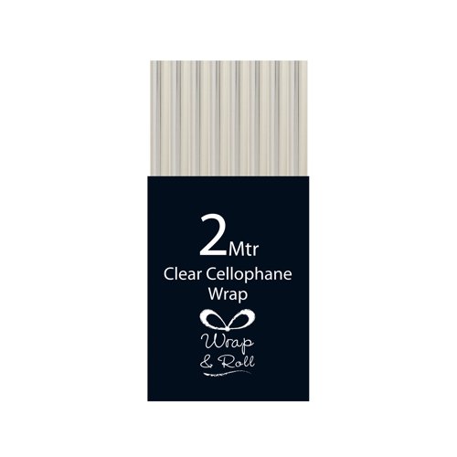 Eurowrap Cellophane Wrap Roll 2m Clear 30933-GWCC-S