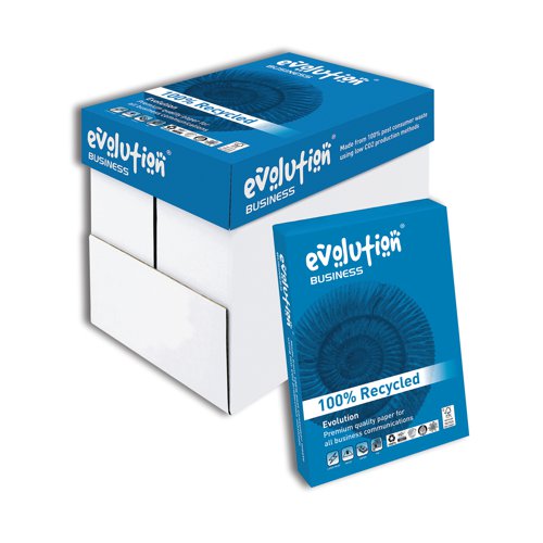 Evolution Business A4 Recycled Paper 80gsm White (Pack of 2500) EVBU2180