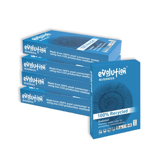 Evolution Business A4 Recycled Paper 80gsm White (Pack of 2500) EVBU2180 | Premier Paper