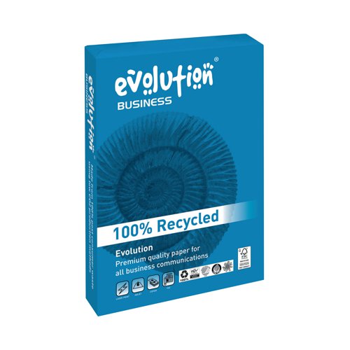 Evolution Business A4 Recycled Paper 90gsm White Ream (Pack of 500) EVBU2190 | Premier Paper