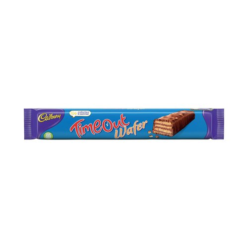 Cadbury Timeout Chocolate Wafer Snack Bars 21.2g (Pack of 40) MZ4023320