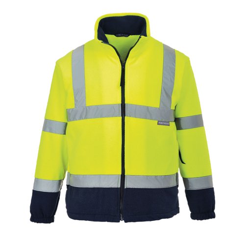 Portwest Hi Vis Contrast Fleece 5XL Yellow/Navy