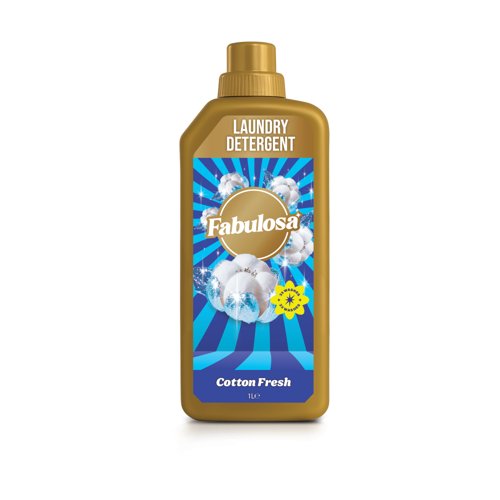 Fabulosa Laundry Detergent Cotton Fresh 1L Pack of 12 3317