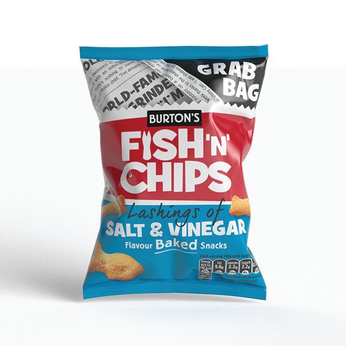 Fish N Chips Salt Vinegar Grab Bag 40g (Pack of 30) 17368