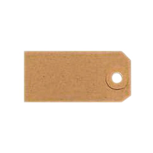 Great for labelling or pricing in retailers or craft shops, as well as for gift boxes, luggage, presents and scrapbooks. The unstrung tags are made of strong board and feature a double-sided reinforced washer to help prevent tears and rips. Pack of 1000 buff labels measuring 70 x 35mm.