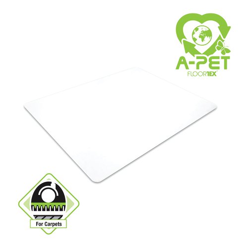 Cleartex Advantagemat Plus APET Chair Mat for Low and Standard Pile Carpets 900x1200mm UCCMFLAG0002