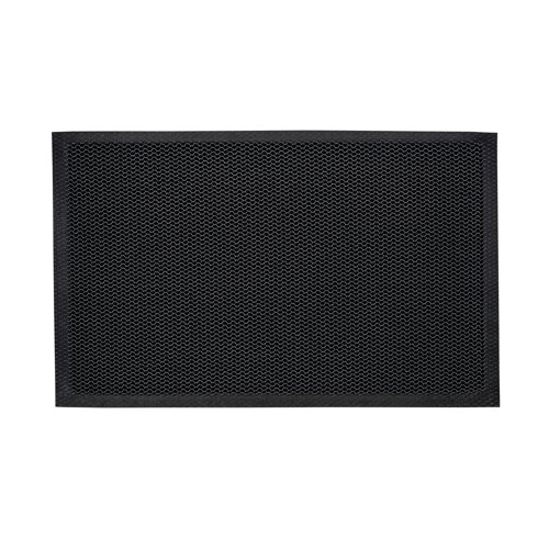 Doortex Meshmat Flat Edging Full Anti-slip PVC Backing 400x600mm Metallic Grey UREMFLYV0001