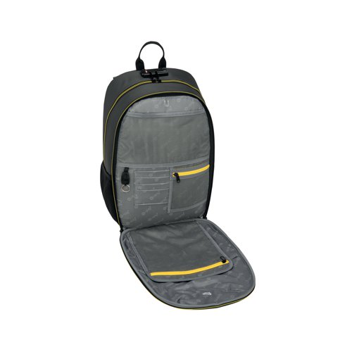 I-Stay 15.6 Inch Laptop Hardshell Backpack with USB Port and Anti-Theft Padlock Grey/Yellow IS0311 Backpacks FO00311