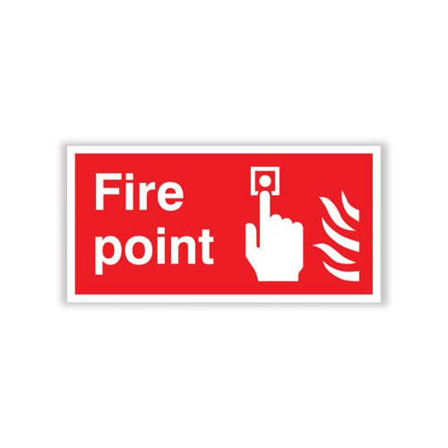 5 Star Fire Point Sign SAVE Vinyl 100x200mm VFF163SAV2010