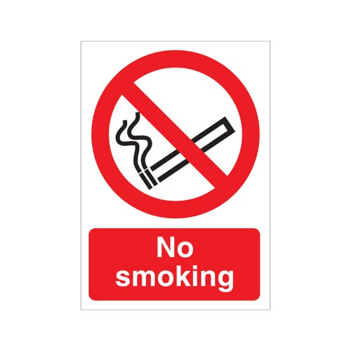 5 Star No Smoking Sign SAVE Vinyl A5 P089SAVA5
