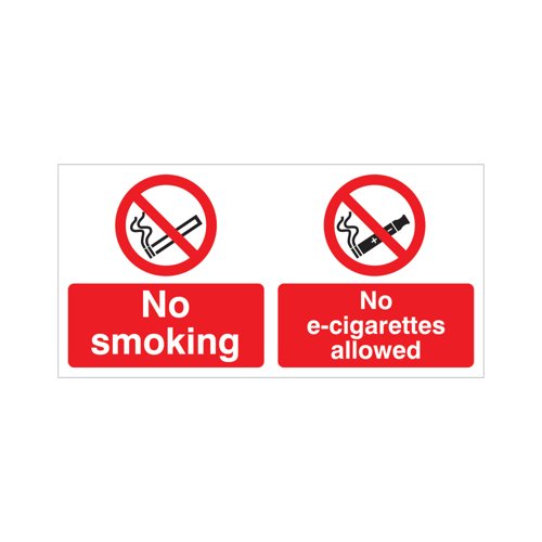 5 Star No Smoking No E-Cigarettes Allowed Plas 150x300 VSB018SRP3015