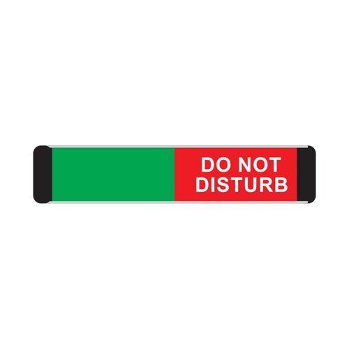5 Star Do Not Disturb Slider Sign Anodised Aluminium 50x200mm VBA104