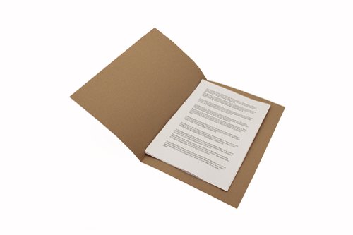 Guildhall Square Cut Folder Mediumweight Foolscap Buff (Pack of 100) FS250-BUFZ