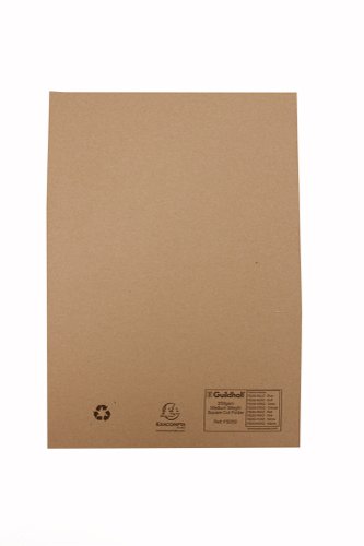 Guildhall Square Cut Folder Mediumweight Foolscap Buff (Pack of 100) FS250-BUFZ