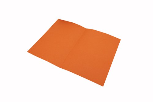 Guildhall Square Cut Folder Mediumweight Foolscap Orange (Pack of 100) FS250-ORGZ