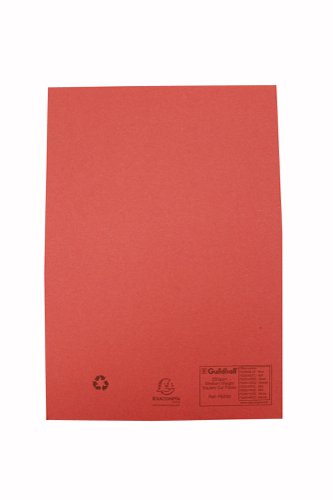 Guildhall Square Cut Folder Mediumweight Foolscap Red (Pack of 100) FS250-REDZ