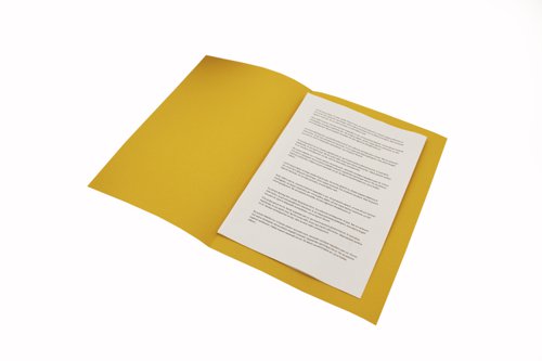 Guildhall Square Cut Folder Mediumweight Foolscap Yellow (Pack of 100) FS250-YLWZ