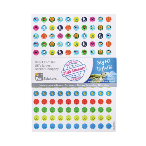 Fun Stickers 2100 Reward Stickers A5 (15 Pack) Mars 1924