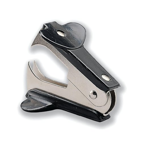 5 Star Office Staple Remover Contoured Grip Pinch Style Black