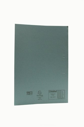 Exacompta Guildhall Square Cut Folder 315gsm Foolscap Blue (Pack of 100) FS315-BLUZ