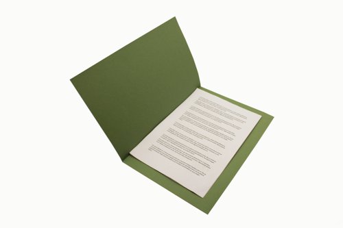 Exacompta Guildhall Square Cut Folder 315gsm Foolscap Green (Pack of 100) FS315-GRNZ Square Cut Folders GH14095