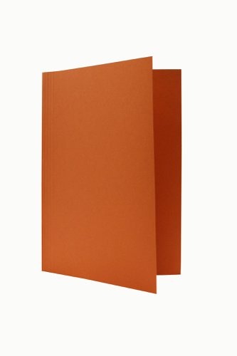 Exacompta Guildhall Square Cut Folder 315gsm Foolscap Orange (Pack of 100) FS315-ORGZ