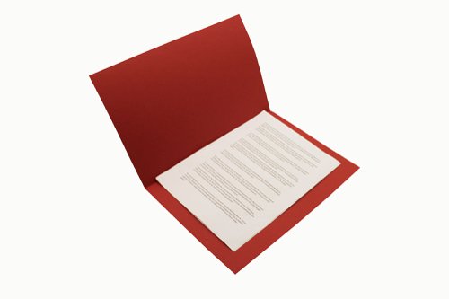 Exacompta Guildhall Square Cut Folder 315gsm Foolscap Red (Pack of 100) FS315-REDZ