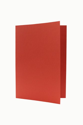 Exacompta Guildhall Square Cut Folder 315gsm Foolscap Red (Pack of 100) FS315-REDZ